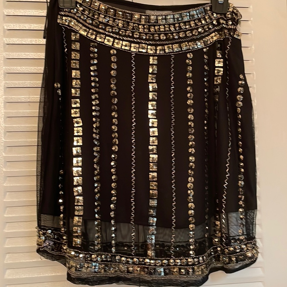 Angie sequin and beaded skirt